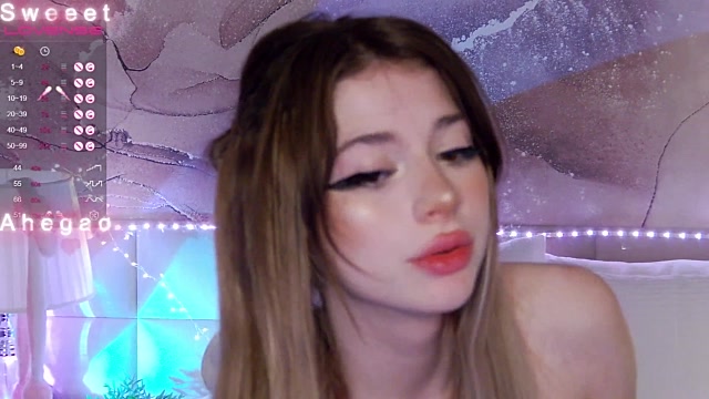 SweeetAhegao naked stripping on cam for live sex video chat